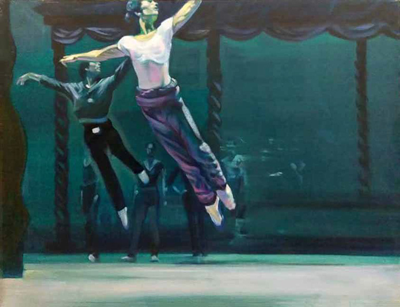 Original Peter Hurley art - Ballerina Series #16 48"x60" $2000