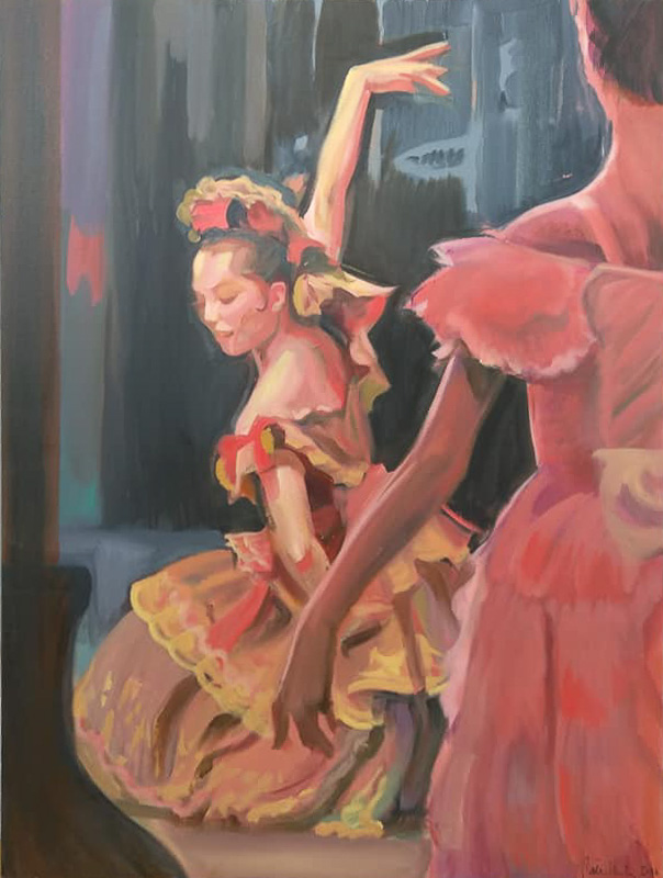 Original Peter Hurley art - Ballerina Series #7 48"x36" $1200