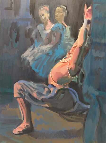 Original Peter Hurley art - Ballerina Series #9 48"x36" $1200