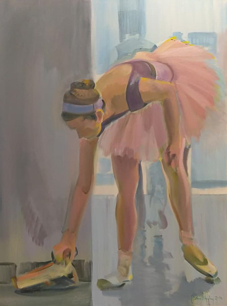 Original Peter Hurley art - Ballerina Series #2 48"x36" $1200