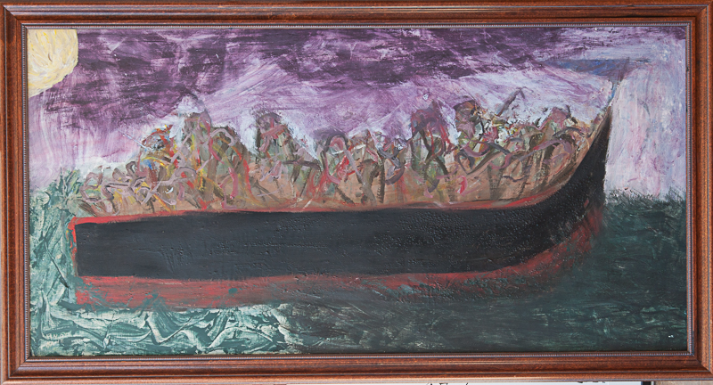 Andy Kane painting - The River Styx 28"x52"