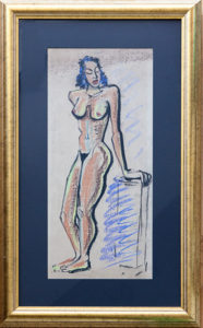 Tristan Meinecke original nude pastel on paper 1941