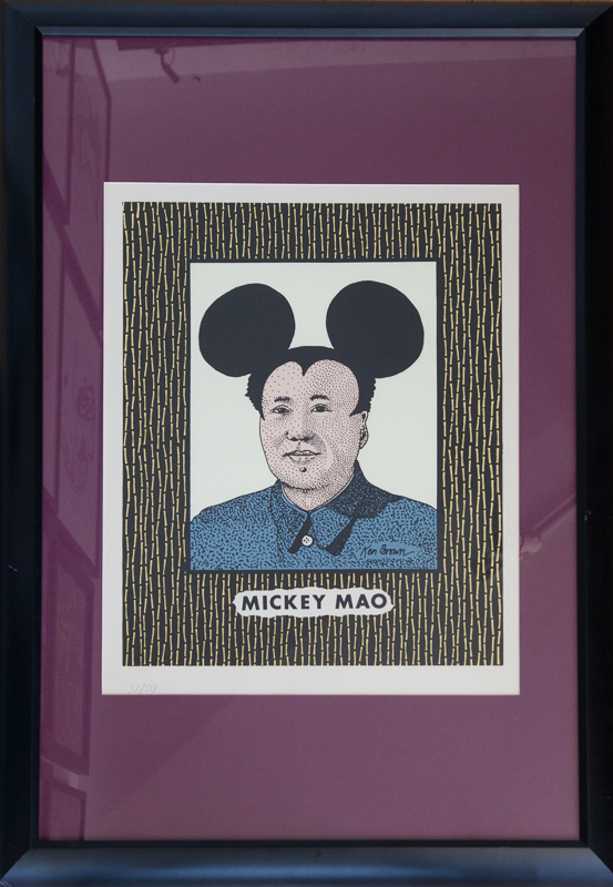 Original Ken Brown Screen Print Mickey Mao