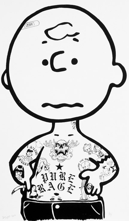 Charlie Brown BW 29"x19"