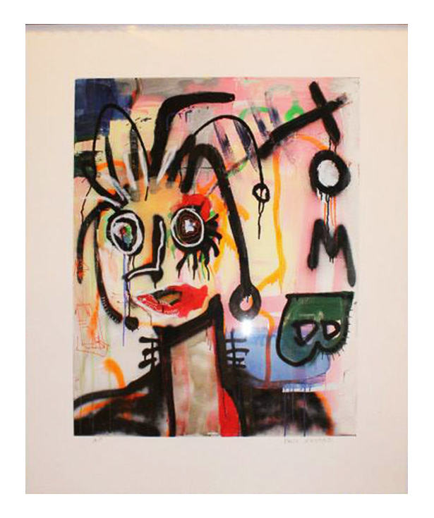 Signed limited edition Giclée print on paper by Paul Kostabi