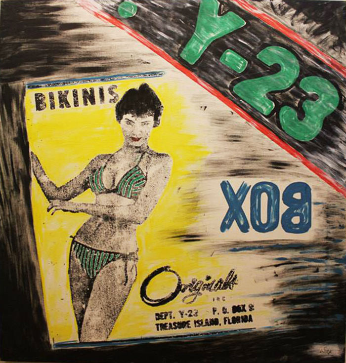 "Bikinis" acrylic on canvas by Glenn Wexler