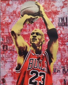 Michael Jordan Icon print by Donald Topp