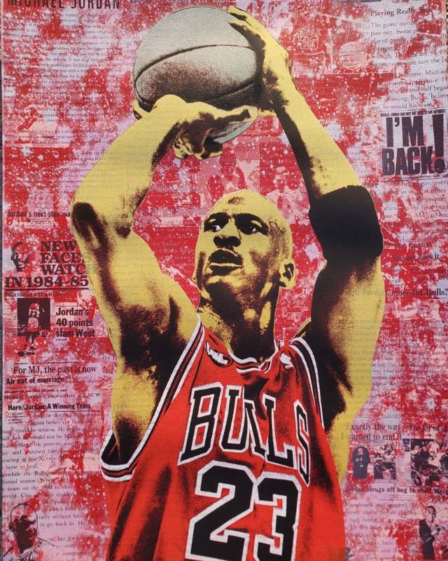 Michael Jordan Icon print by Donald Topp