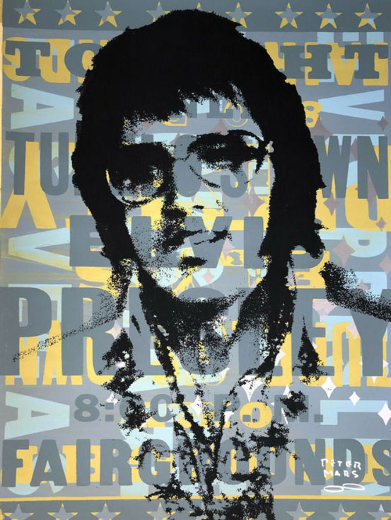 Elvis 1970s 40" x 30"