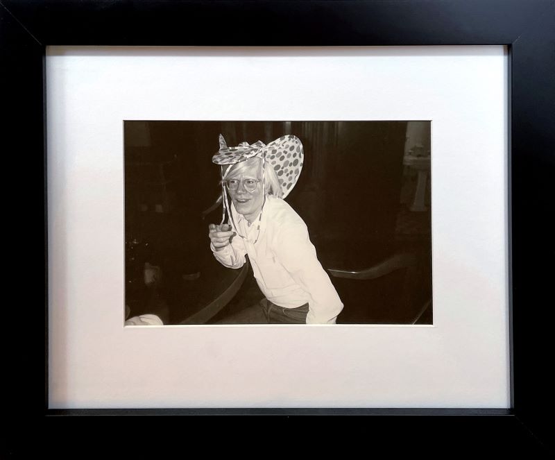 1980 Andy Warhol Wearing Hat 11"x14"