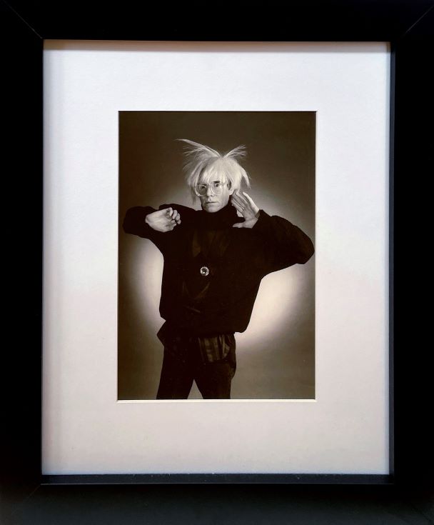 1986 Andy Warhol Modeling for Linea Uomo