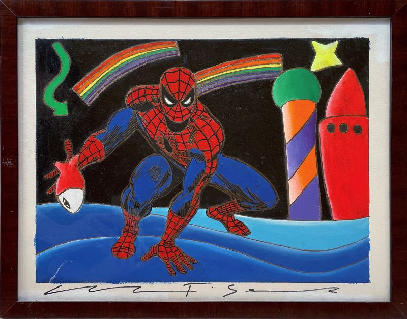 Spiderman 14 1/4"x18" by Giancarlo Montuschi