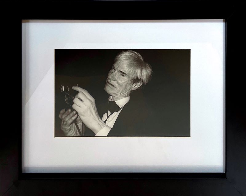 1982 Andy Warhol & Chinon Camera at Party 11"x14"