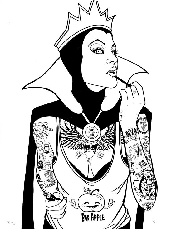 The Evil Queen BW #2