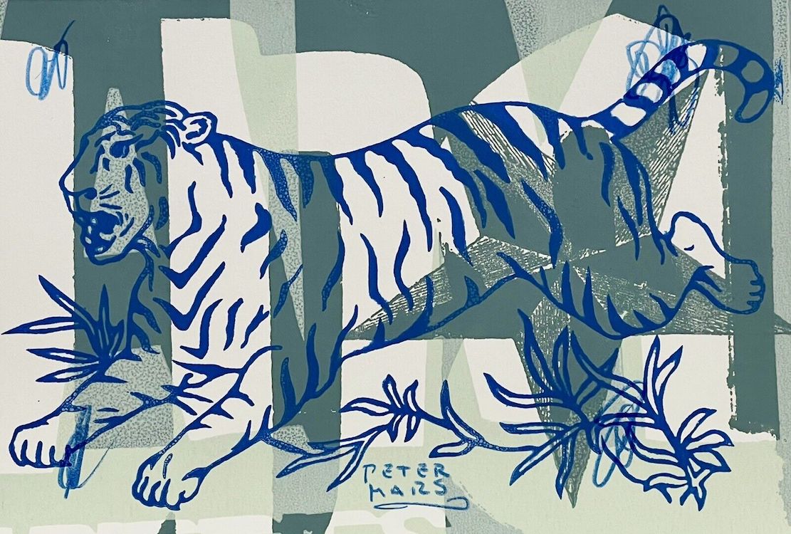 Rare Blue Tiger, 8.25" x 12"