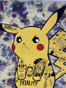 Pikachu Donald Topp Cartoon Tattoo Hipster