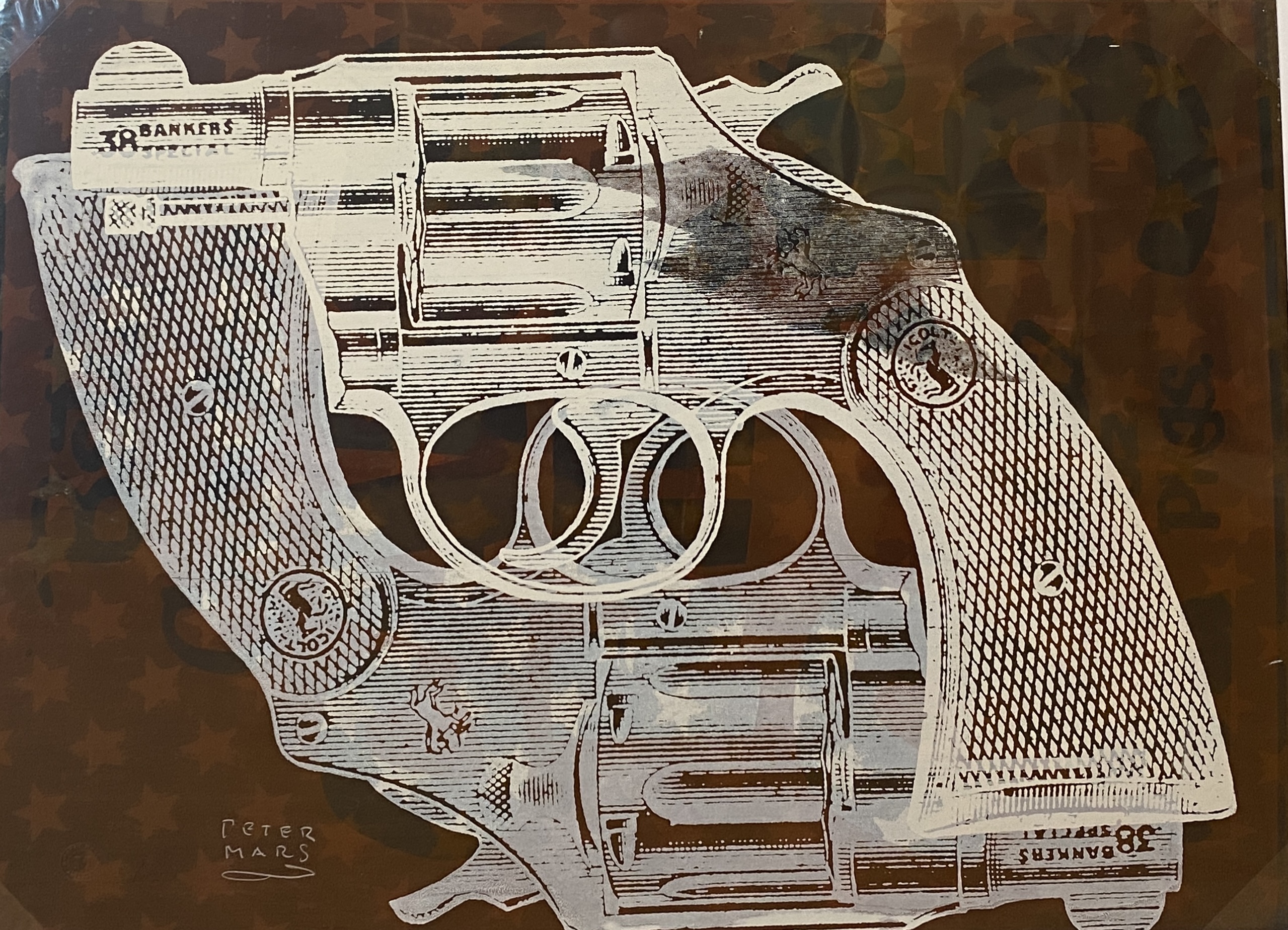 Brown Pistol 40" x 30" $2900