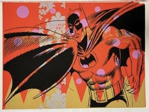 Batman Original Silkscreen on Canvas 39.5" x 29.75" $3900