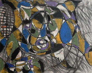 Untitled #10 ● 16" x 20" ● Mixed Media on Canvas, $200